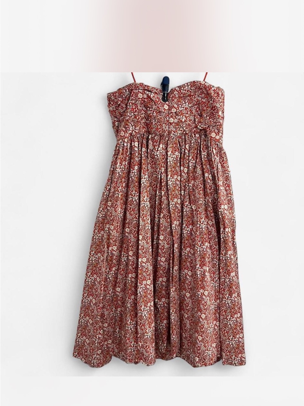 J. Crew Floral Liberty Tie Front Strapless Sweetheart Dress - Picture 11 of 14